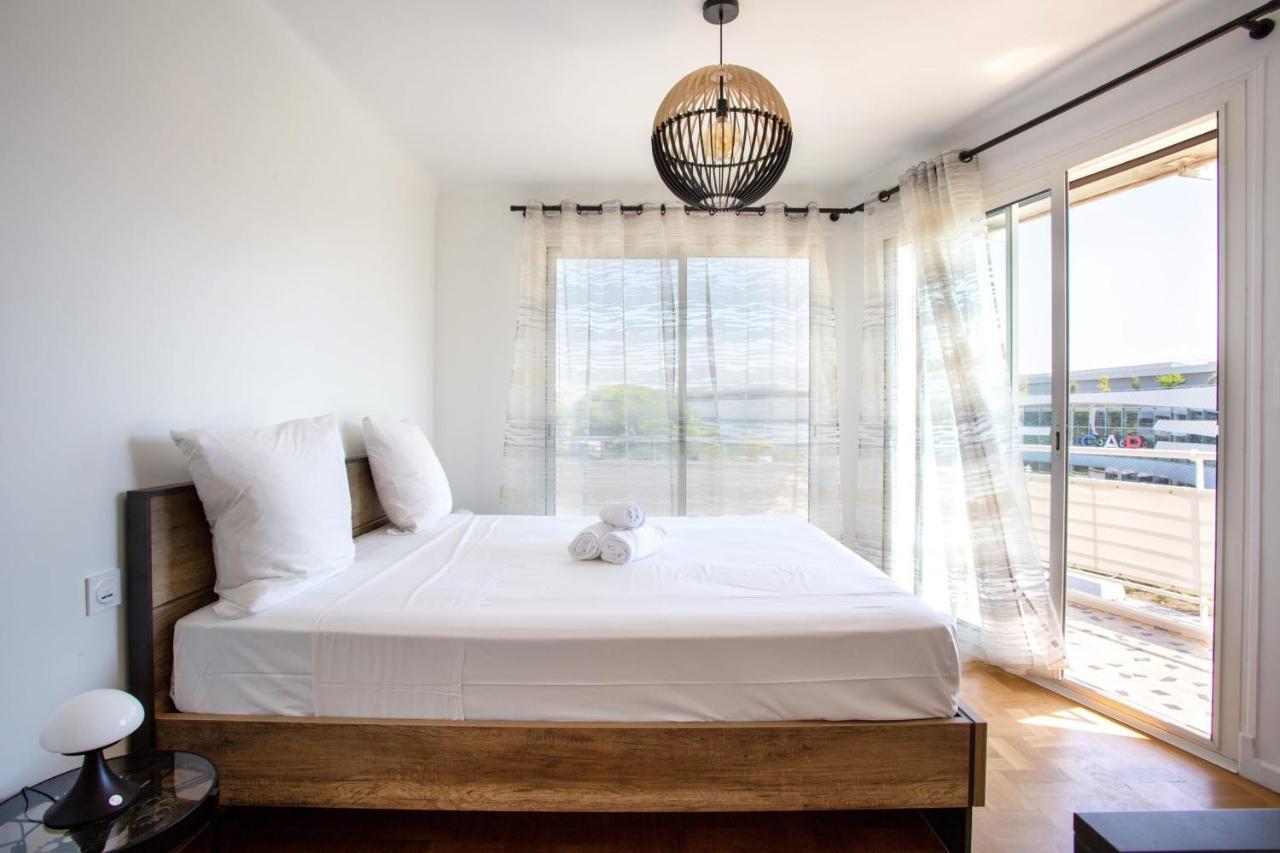 Apartment T2 Air-Conditioned Sea View Saint-Laurent-du-Var Exterior foto